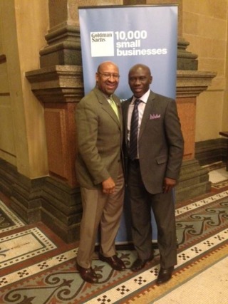 Minuteman Press Entrepreneur Jude Arijaje with Philadelphia Mayor Michael A Nutter 55b68c19c14ca