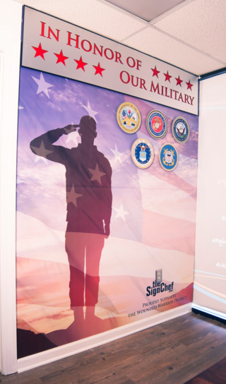 1 Dibond Sign Chef Honor Military photo by Motivated Marketing 59262255a1d5b