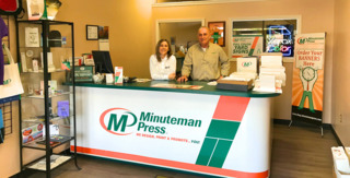 New Minueman Press franchisees Kate Cusato and John Prinkey